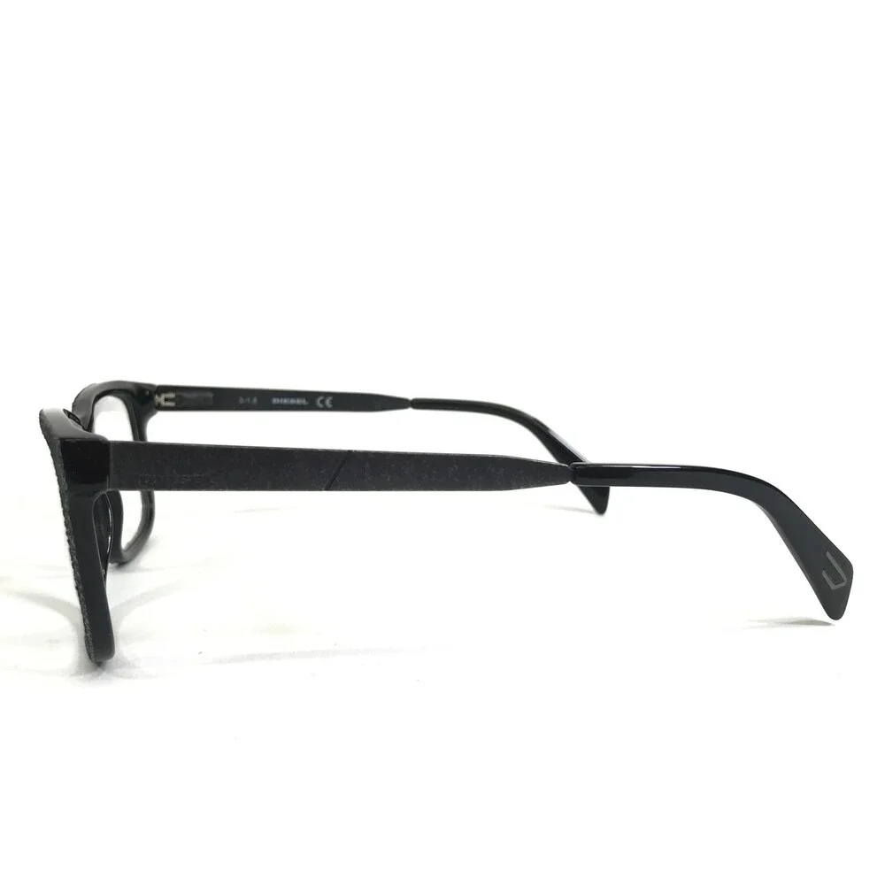 Diesel Eyeglasses Frames DL5161 col.001 Gray Blue Square Denim Front 55-15-145